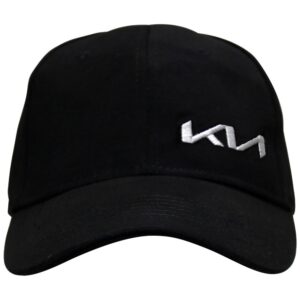 KIA BLACK 6 PANEL CAP
