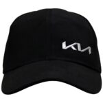 KIA BLACK 6 PANEL CAP